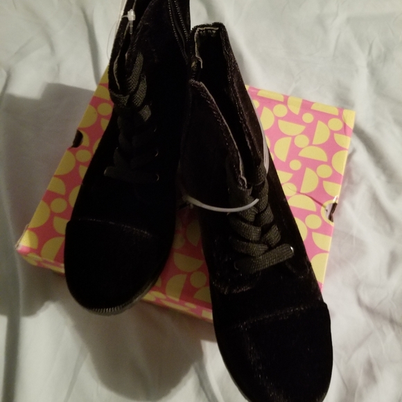 Black kids side zipper boots - Picture 4 of 4